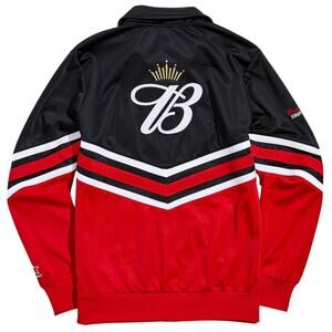 New Urban Outfitters Starter Budweiser Stadium Jacket $125 Red/Black MEDIUM
